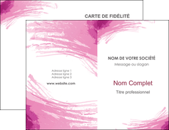Impression cartes de visites verticale vernis selectif  Carte commerciale de fidélité papier à prix discount et format Carte de visite Double - Portrait