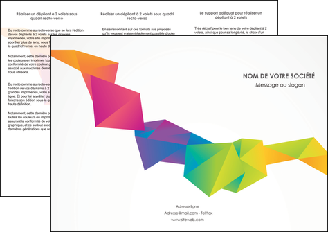 faire depliant 3 volets  6 pages  texture contexture structure MLGI55464