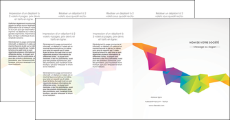 faire depliant 4 volets  8 pages  texture contexture structure MLGI55486