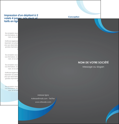 modele depliant 2 volets  4 pages  texture contexture structure MIFBE55508
