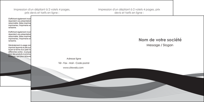 personnaliser modele de depliant 2 volets  4 pages  texture contexture structure MLGI55676