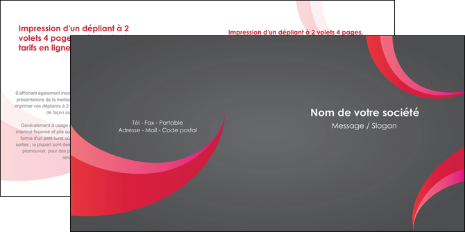 modele en ligne depliant 2 volets  4 pages  texture contexture structure MLIGCH55714