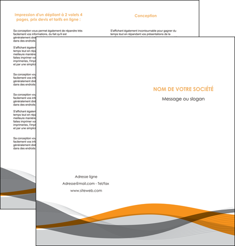impression depliant 2 volets  4 pages  texture contexture structure MLGI55788