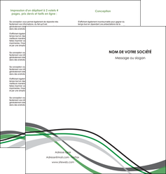 exemple depliant 2 volets  4 pages  texture contexture structure MLIG55882