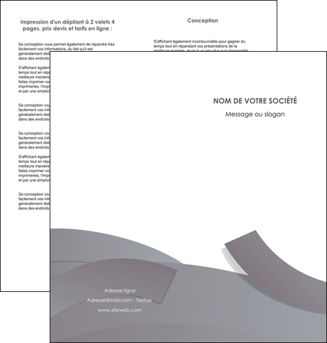 imprimerie depliant 2 volets  4 pages  texture contexture structure MIDBE56668