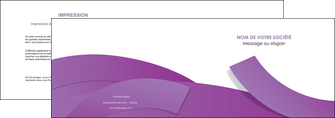 creation graphique en ligne depliant 2 volets  4 pages  violet fond violet violet pastel MIF56926