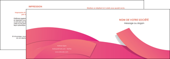 creation graphique en ligne depliant 2 volets  4 pages  orange rose couleur MLIG57132