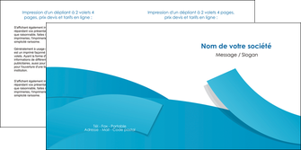 creation graphique en ligne depliant 2 volets  4 pages  bleu bleu pastel fond bleu pastel MLIGBE57208