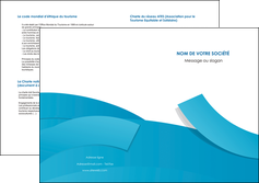 faire depliant 2 volets  4 pages  bleu bleu pastel fond bleu pastel MLIGBE57218