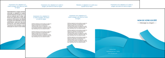 realiser depliant 4 volets  8 pages  bleu bleu pastel fond bleu pastel MLIGBE57220