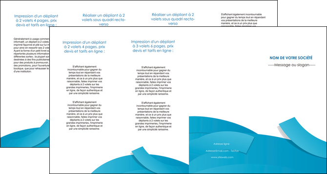 faire modele a imprimer depliant 4 volets  8 pages  bleu bleu pastel fond bleu pastel MLGI57224