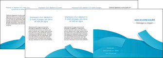 imprimerie depliant 4 volets  8 pages  bleu bleu pastel fond bleu pastel MLIGBE57226