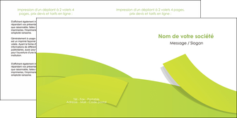 imprimer depliant 2 volets  4 pages  espaces verts vert vert pastel colore MLIGBE57260