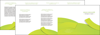personnaliser maquette depliant 4 volets  8 pages  espaces verts vert vert pastel colore MLIGBE57272