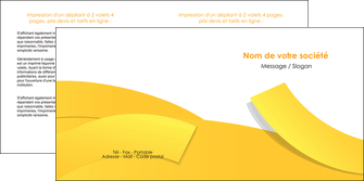 realiser depliant 2 volets  4 pages  jaune fond colore fond jaune MLGI57364
