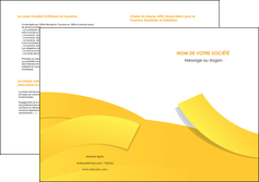 creer modele en ligne depliant 2 volets  4 pages  jaune fond colore fond jaune MLGI57374
