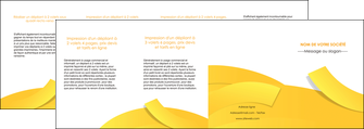 impression depliant 4 volets  8 pages  jaune fond colore fond jaune MLGI57382