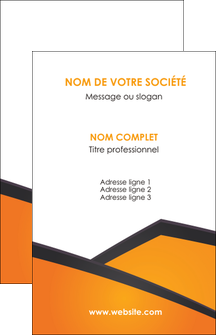 faire modele a imprimer carte de visite orange fond orange colore MLIG57630