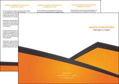 impression depliant 3 volets  6 pages  orange fond orange colore MLIG57646