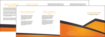 imprimer depliant 4 volets  8 pages  orange fond orange colore MLIG57664