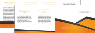 personnaliser modele de depliant 4 volets  8 pages  orange fond orange colore MLIG57670