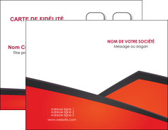modele carte de visite orange rouge orange colore MLIGCH57742