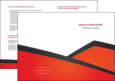 faire modele a imprimer depliant 2 volets  4 pages  orange rouge orange colore MLIGCH57774
