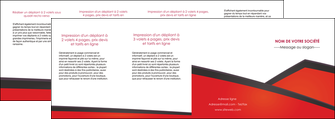 faire depliant 4 volets  8 pages  orange rouge orange colore MLIGCH57782