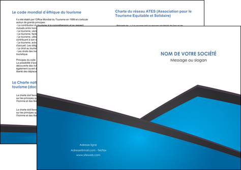 creation graphique en ligne depliant 2 volets  4 pages  bleu fond bleu couleurs froides MFLUOO57852