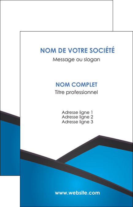cree carte de visite bleu fond bleu couleurs froides MFLUOO57856