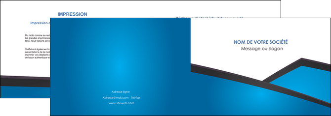 creation graphique en ligne depliant 2 volets  4 pages  bleu fond bleu couleurs froides MFLUOO57864