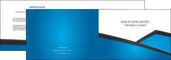 creation graphique en ligne depliant 2 volets  4 pages  bleu fond bleu couleurs froides MIF57864