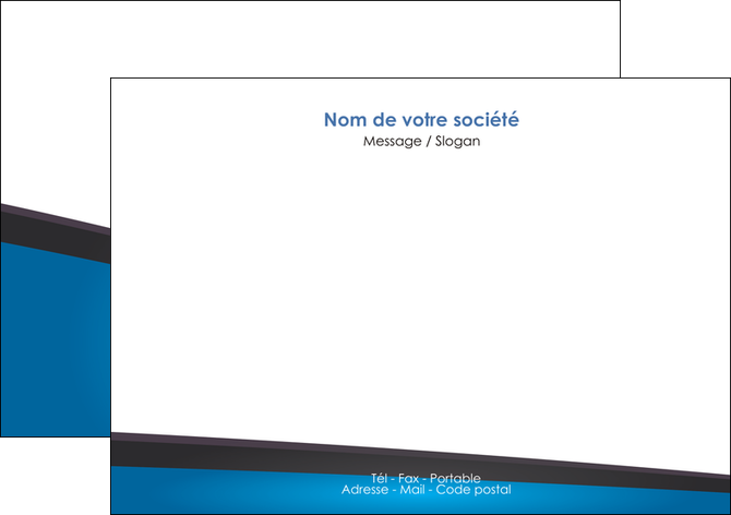 exemple flyers bleu fond bleu couleurs froides MFLUOO57870