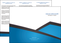 personnaliser maquette depliant 3 volets  6 pages  bleu fond bleu couleurs froides MIF57872