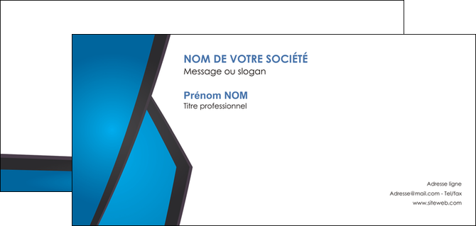 personnaliser modele de carte de correspondance bleu fond bleu couleurs froides MFLUOO57884