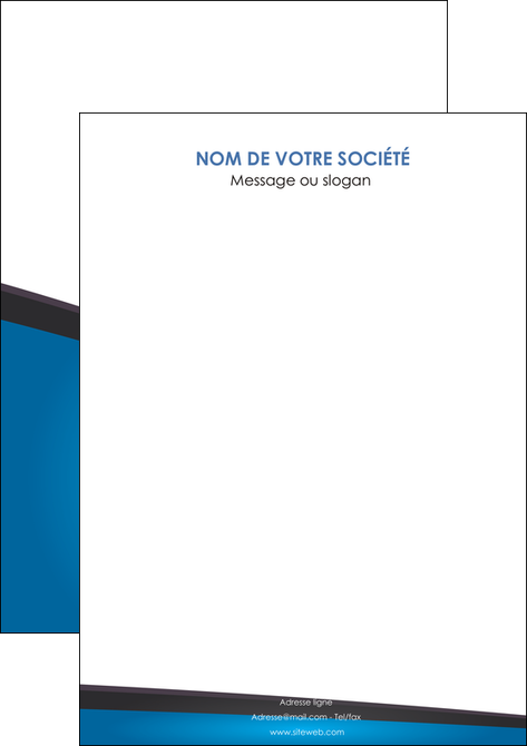 imprimerie flyers bleu fond bleu couleurs froides MFLUOO57892