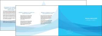 imprimer depliant 4 volets  8 pages  web design bleu bleu pastel couleurs froides MLIGBE57994