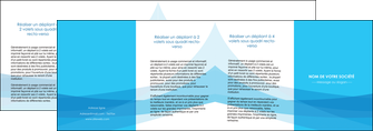 imprimer depliant 4 volets  8 pages  web design bleu bleu pastel couleurs froides MLIGBE58000