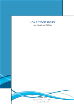 realiser flyers bleu couleurs froides fond bleu MIF58116