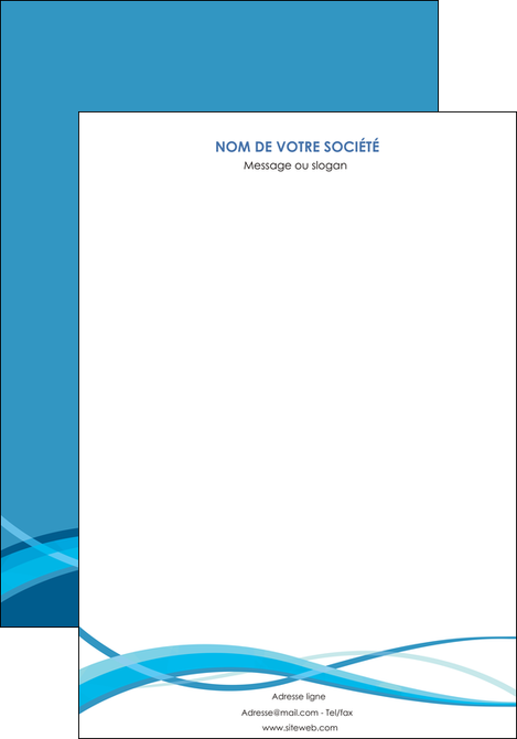maquette en ligne a personnaliser affiche bleu couleurs froides fond bleu MLGI58120