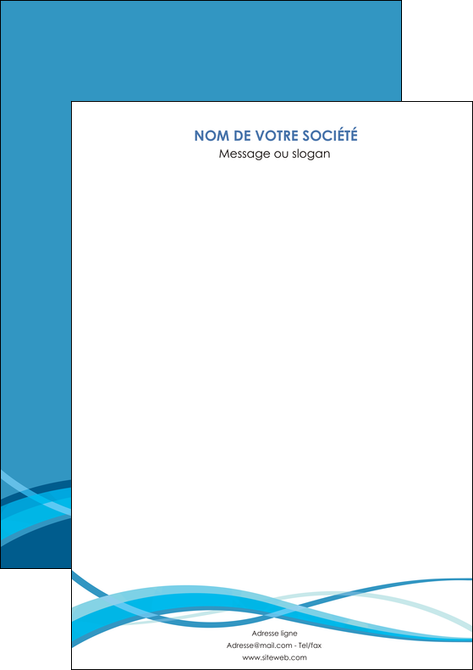 creation graphique en ligne affiche bleu couleurs froides fond bleu MLGI58122