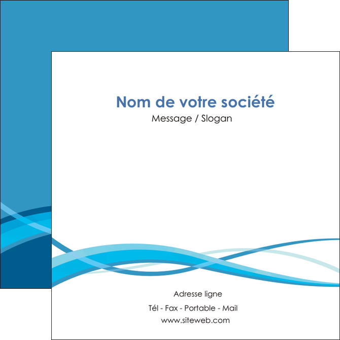 creation graphique en ligne flyers bleu couleurs froides fond bleu MLGI58150