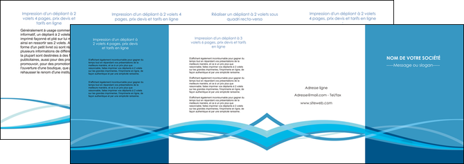 maquette en ligne a personnaliser depliant 4 volets  8 pages  bleu couleurs froides fond bleu MLGI58158