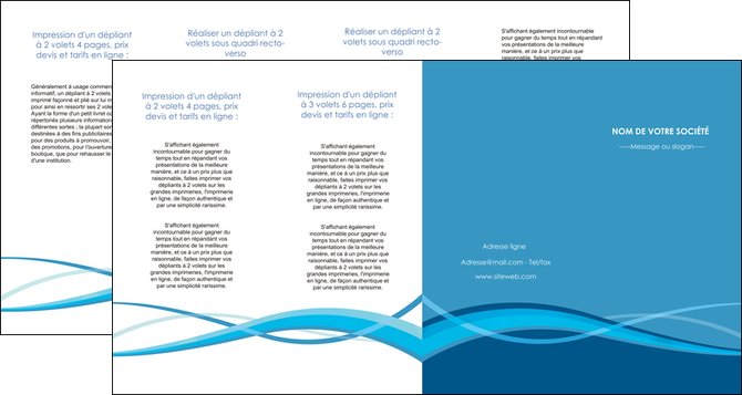 exemple depliant 4 volets  8 pages  bleu couleurs froides fond bleu MLGI58162