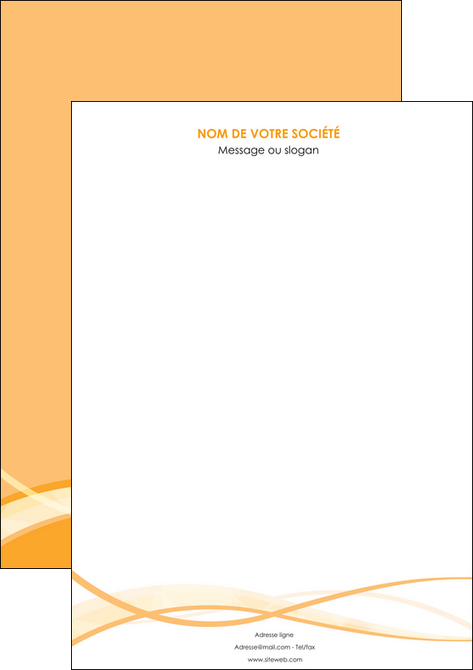 modele affiche orange pastel fond pastel tendre MID58180