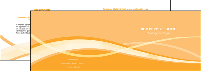 personnaliser maquette depliant 2 volets  4 pages  orange pastel fond pastel tendre MID58192