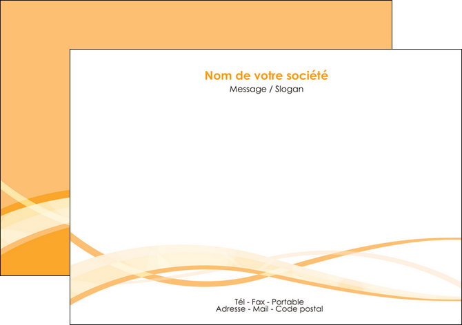 creation graphique en ligne flyers orange pastel fond pastel tendre MID58200