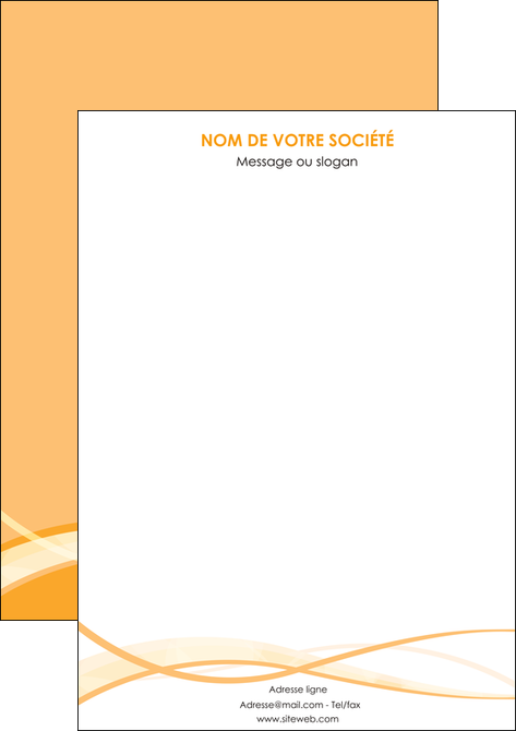 cree affiche orange pastel fond pastel tendre MID58218