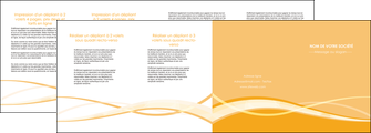 personnaliser maquette depliant 4 volets  8 pages  orange pastel fond pastel tendre MID58220