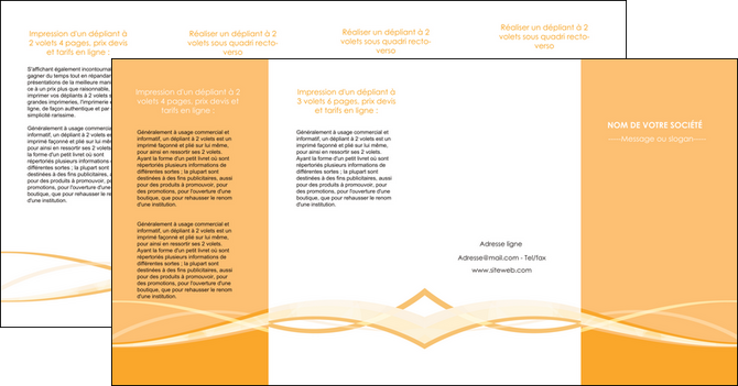 personnaliser maquette depliant 4 volets  8 pages  orange pastel fond pastel tendre MID58224